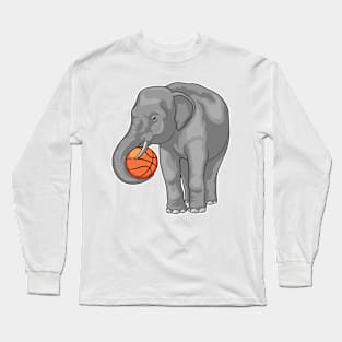 Elephant Basketball player Basketball Long Sleeve T-Shirt